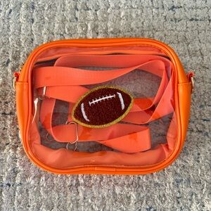 Clear crossbody stadium bag